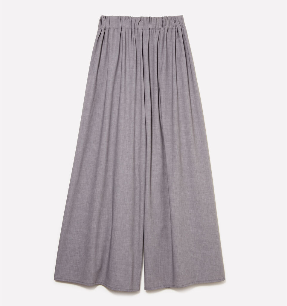 Gray culottes - women's palazzo trousers - Gray | Sisley image number 6